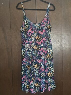 Super Soft Knit Mini Floral Sun Dress